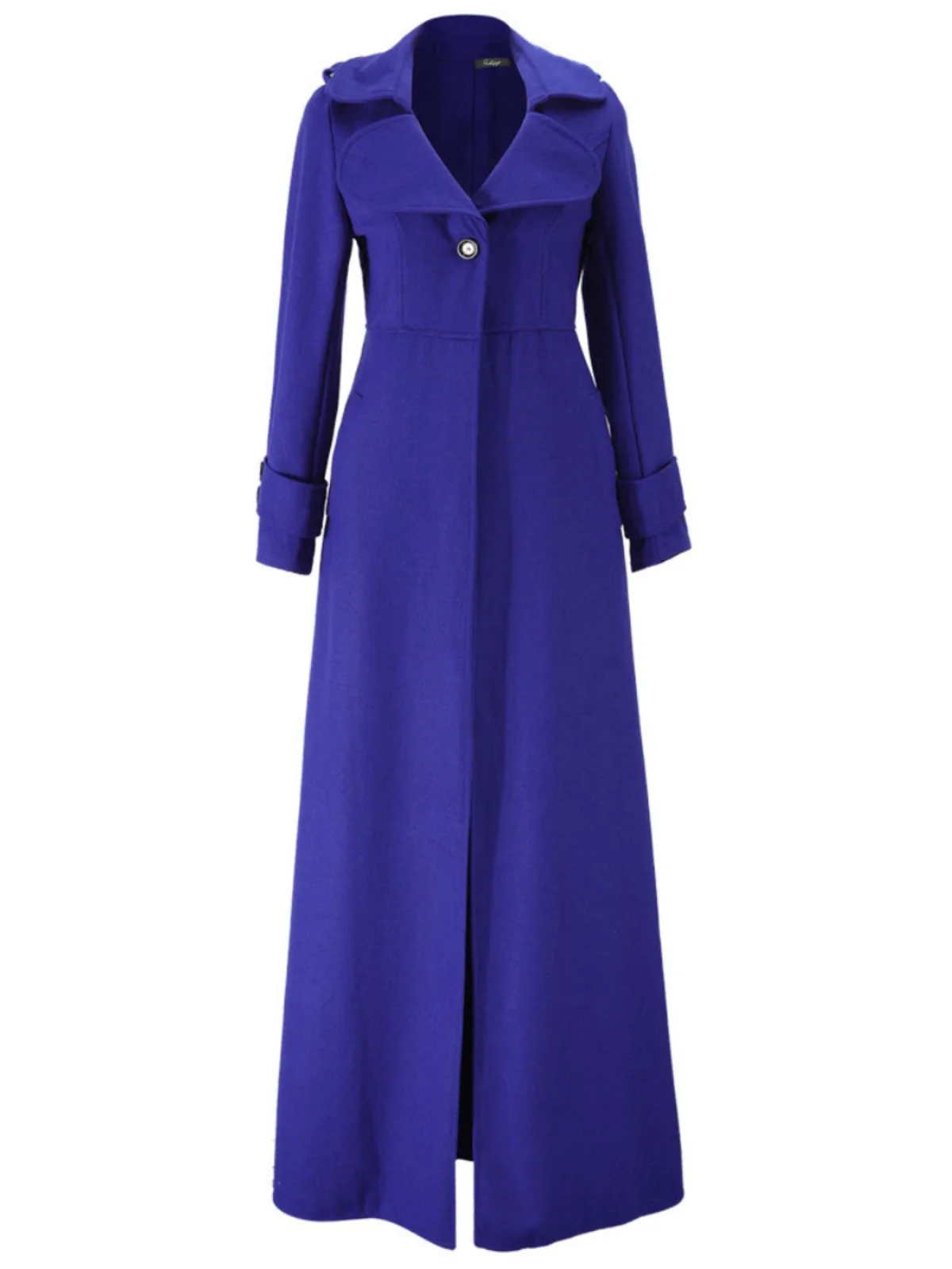 Ele Long Sve Windjack Dames Sle Herfst Winter Pure Kleur Slim Fit Jas Oulderlengte Ontwerp Woon-werkverkeer Frie...