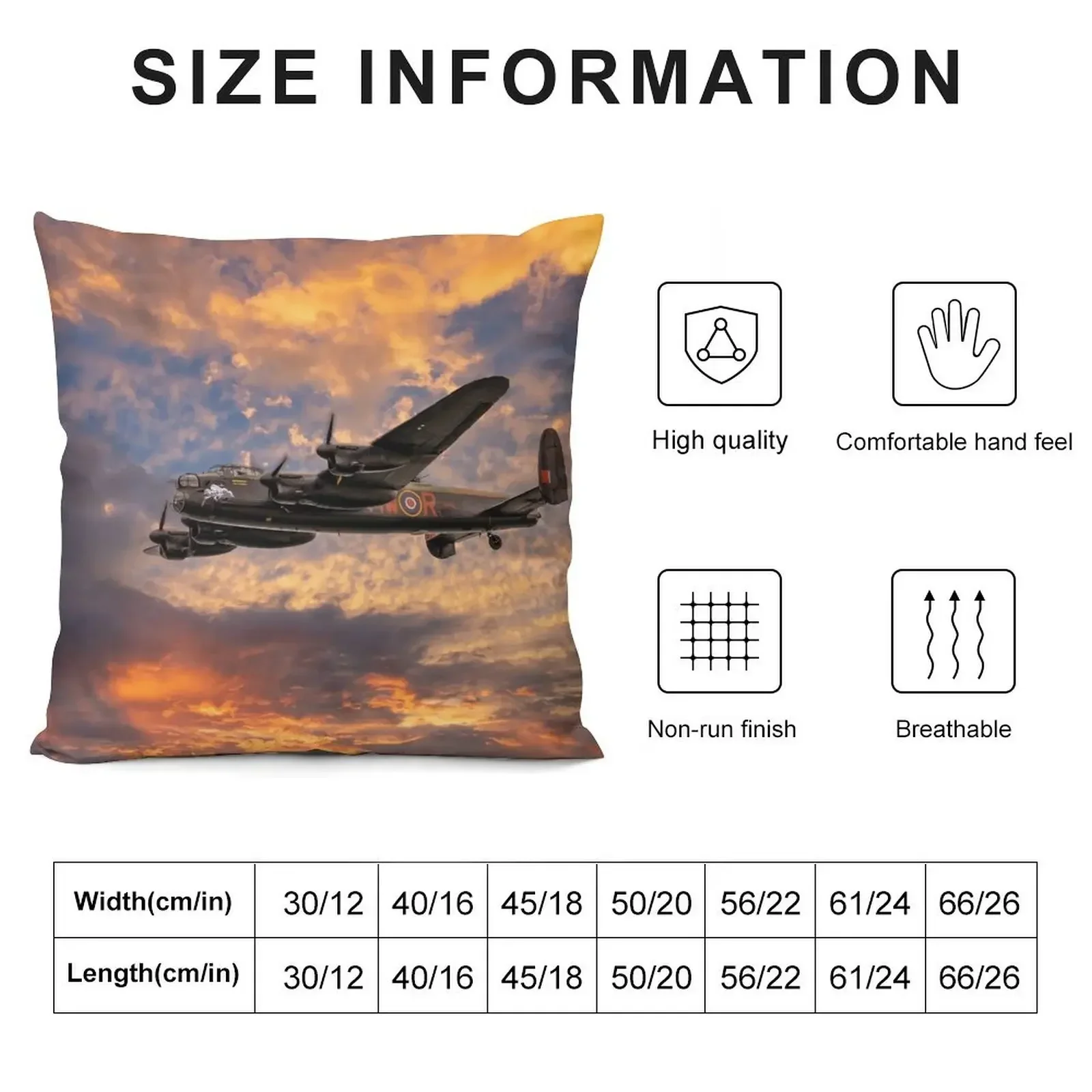 Avro Lancaster Bomber Throw Pillow Christmas Cushion For Home Elastic Cover For Sofa pillow