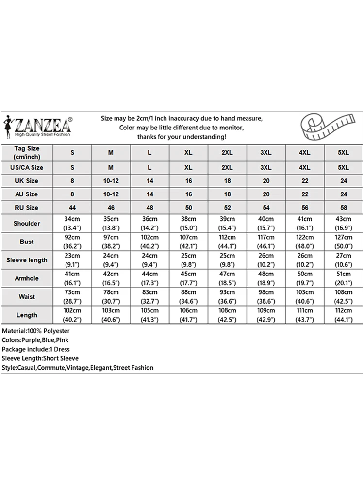 ZANZEA été robe d'été 2025 mode femmes col claudine à manches courtes genou longueur robe décontracté ample imprimé fleuri robes