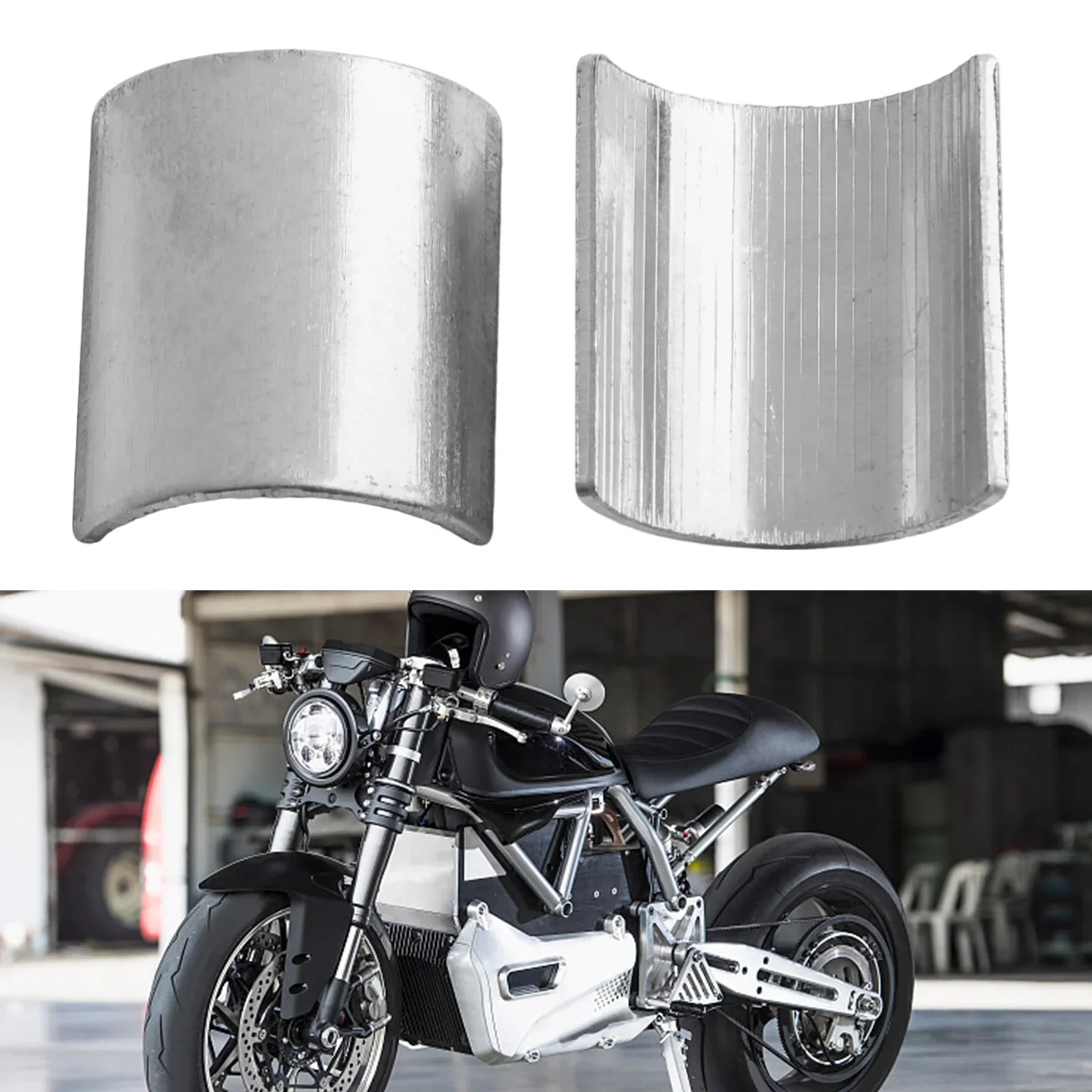 

2pcs 25-22mm Handlebar Mounts Risers Clamp Spacers Shims Set Motorcycle Handlebar Pressure Bushing Aluminum Handlebar Clamp
