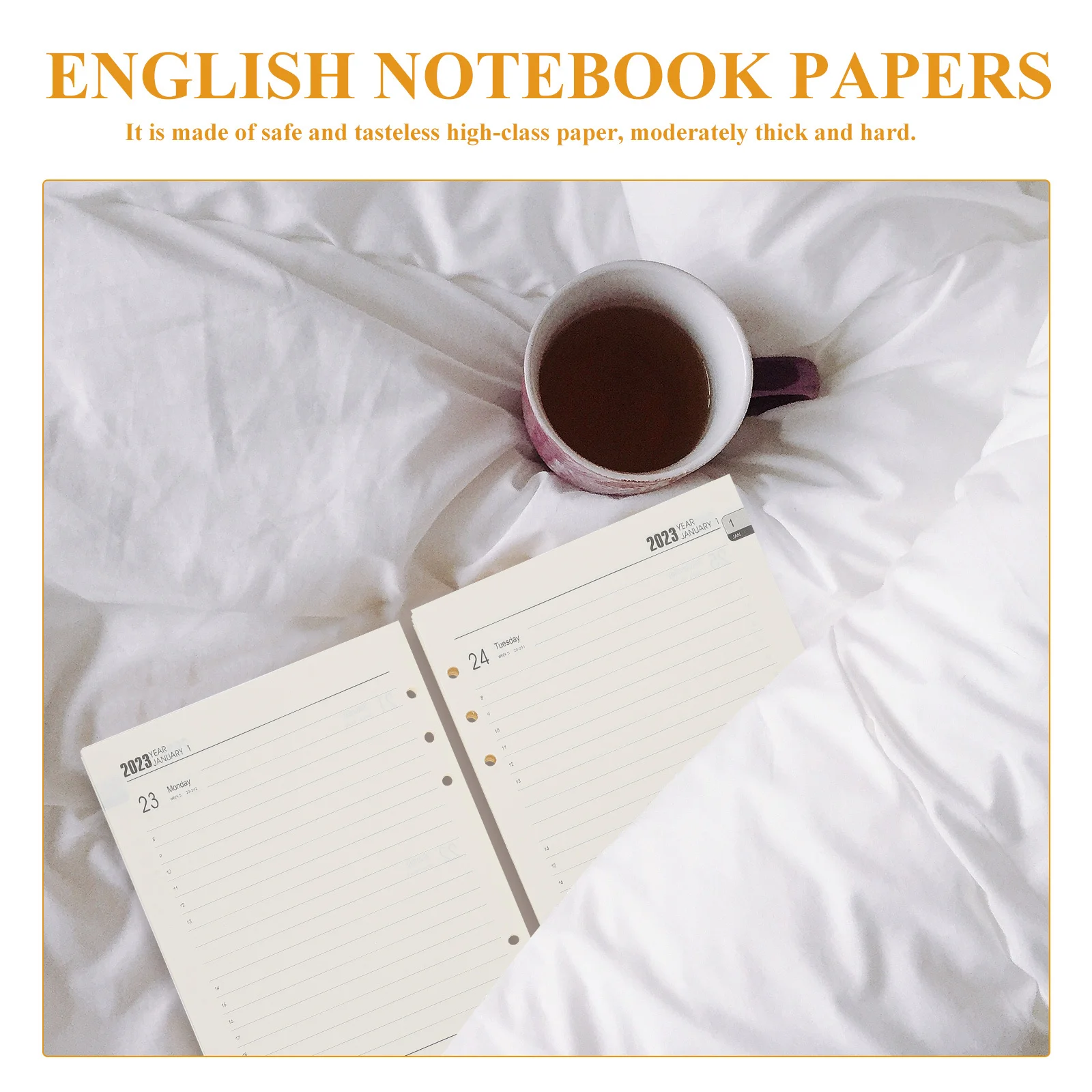 

1 Set Of Plan Book Inserts Premium Loose Leaf Paper For Writing Journaling Notes Study Work Office Replaceable Notebook Papers