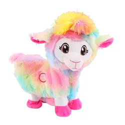 Robot Sheep Toy Electronic Plush Alpaca Walk Twist Ass Buttocks Electric Animal Dancing Music Pet Toys For Kids Birthday Gift