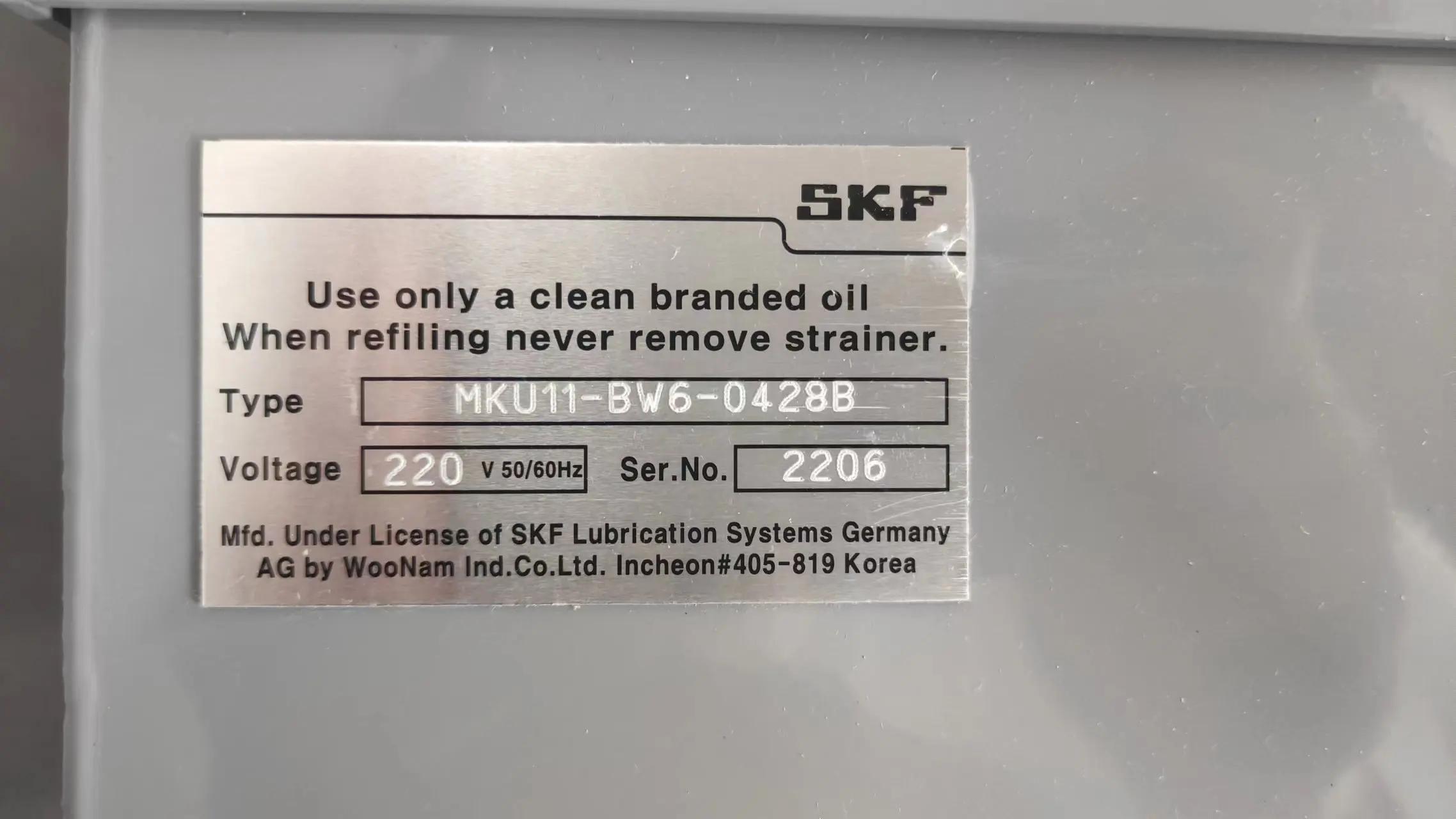 Skf Sweden Skf Oil …