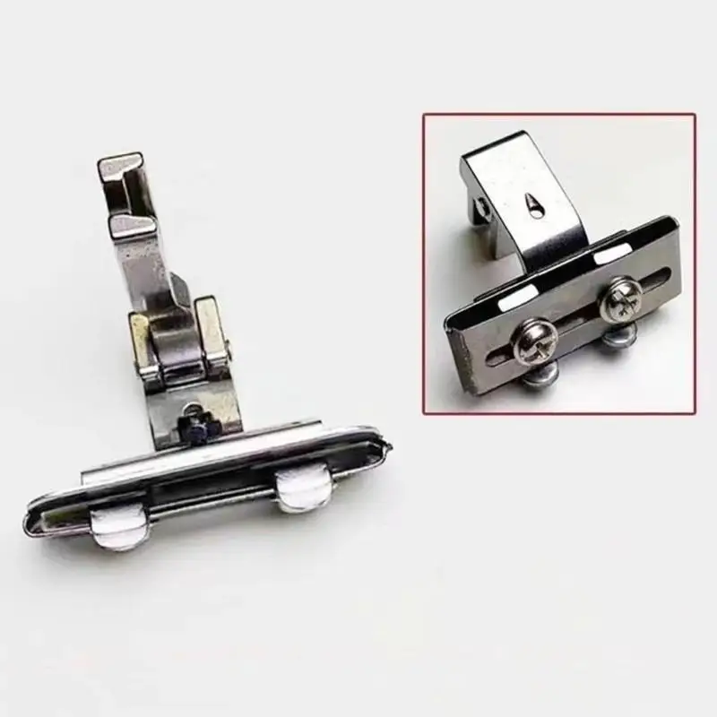 

1Pcs S10A Left Right Adjustable Lace Tape Guide Presser Foot ,For Connect Lace Elastic Webbing Industrial Sewing Machine Parts