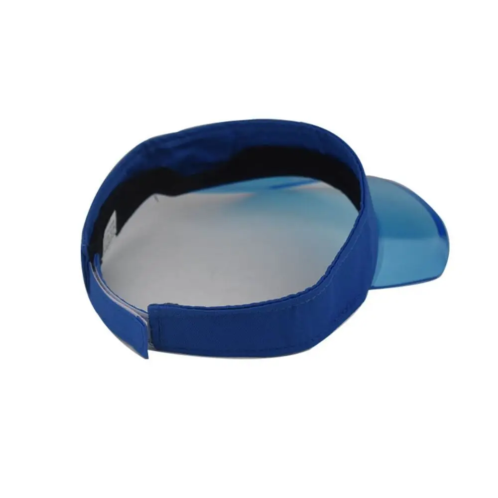 Cycling Adjustable Transparent Visor Caps Breathable Sun Visor Summer Sun Hats Anti-UV Clear Brim Empty Top Hat Women Men