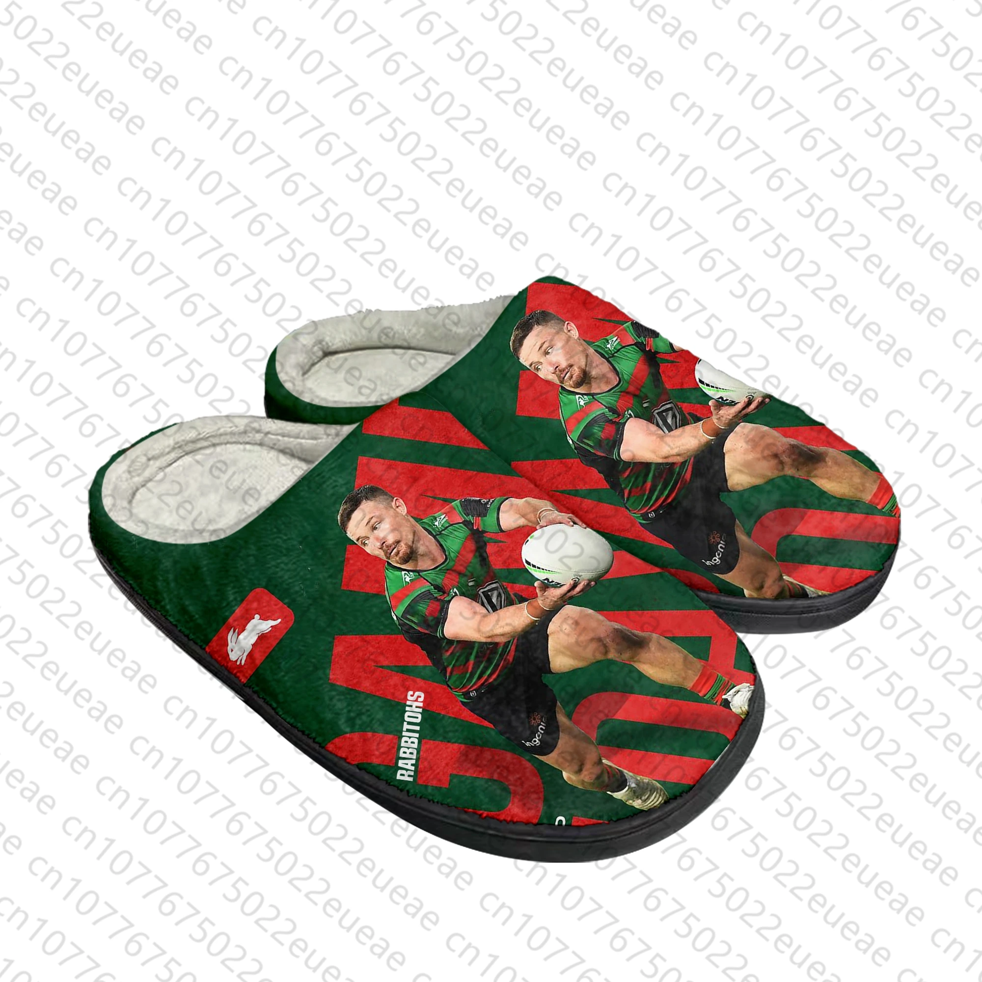 South Sydney Rabbitohs australische Rugby Home Baumwolle Hausschuhe Herren Damen Plüsch Schlafzimmer lässig halten warme Schuhe Thermal Indoor DIY