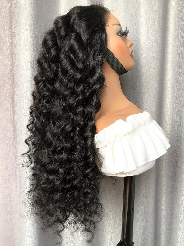 

Парик из натуральных волос Frolo HD 13x6 Loose Nature Wave с прозрачной сеткой, 250% плотности, 30-40 дюймов, 13x4 Deep Water Wave Lace Frontal Wig