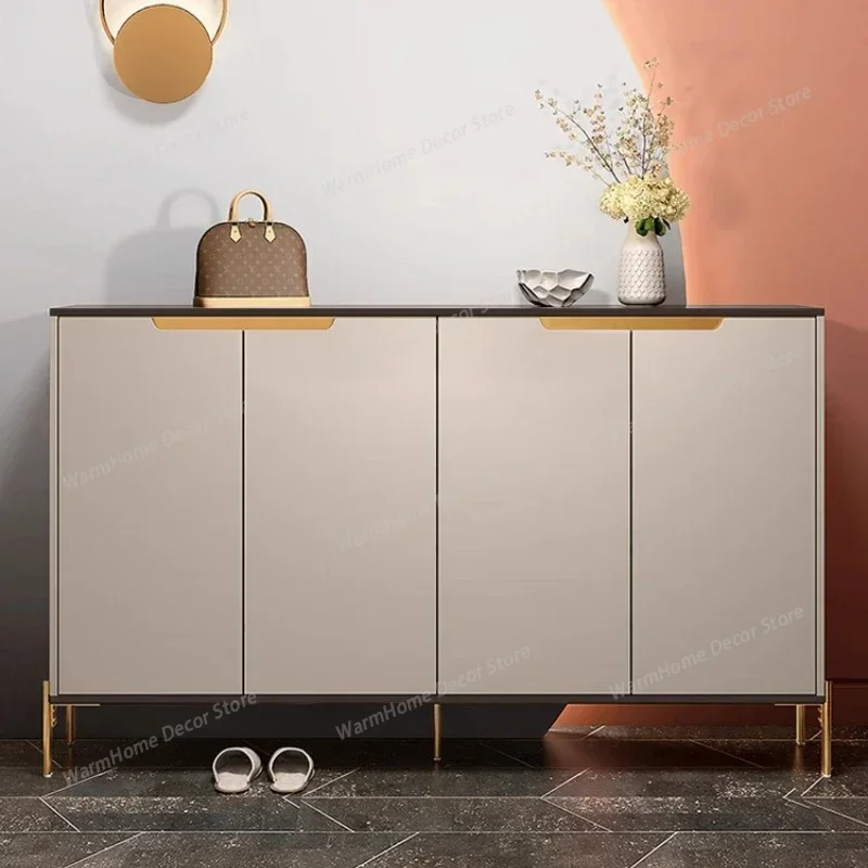 

Living Room Cabinets Home Furniture Shoes Storage System Light Luxury Rock Board Shoe Cabinet Shoe Rack Shoerack Shoes Organizer