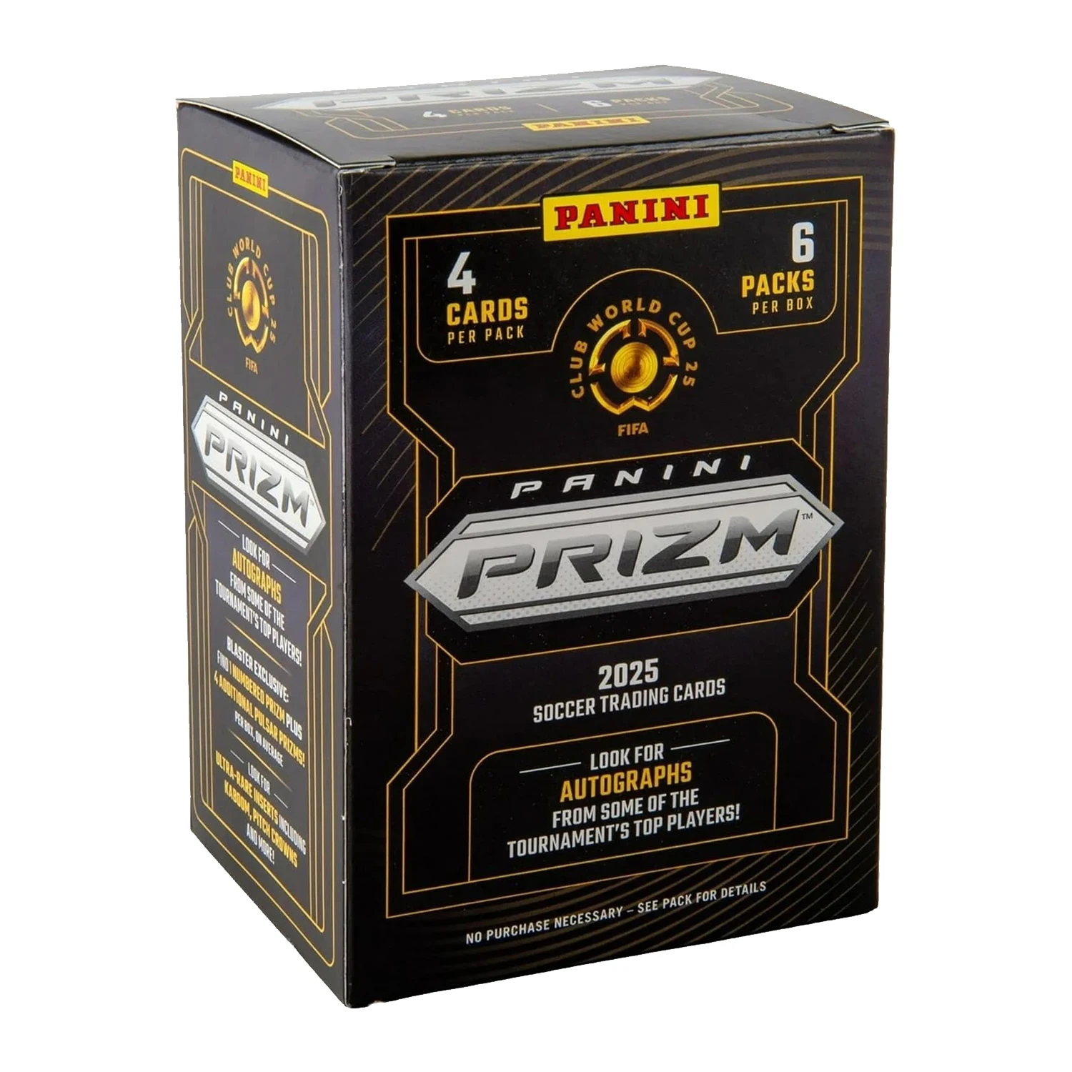 2025 Panini Prizm Club World Cup Soccer Blaster Box – FIFA Trading Cards – Includes Blaster-Exclusive Prizms, Rookies & Inserts