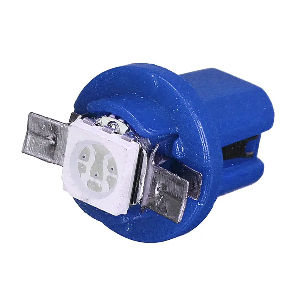 10Pcs T5 B8.5D Speed meter Blue LED Car Interior Bulbs Auto Dashboard Light