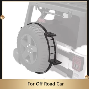 Off road car rear portable spare tire foot climb step pedal ladder foot rest pedal spare tire side ladder auto exterior parts