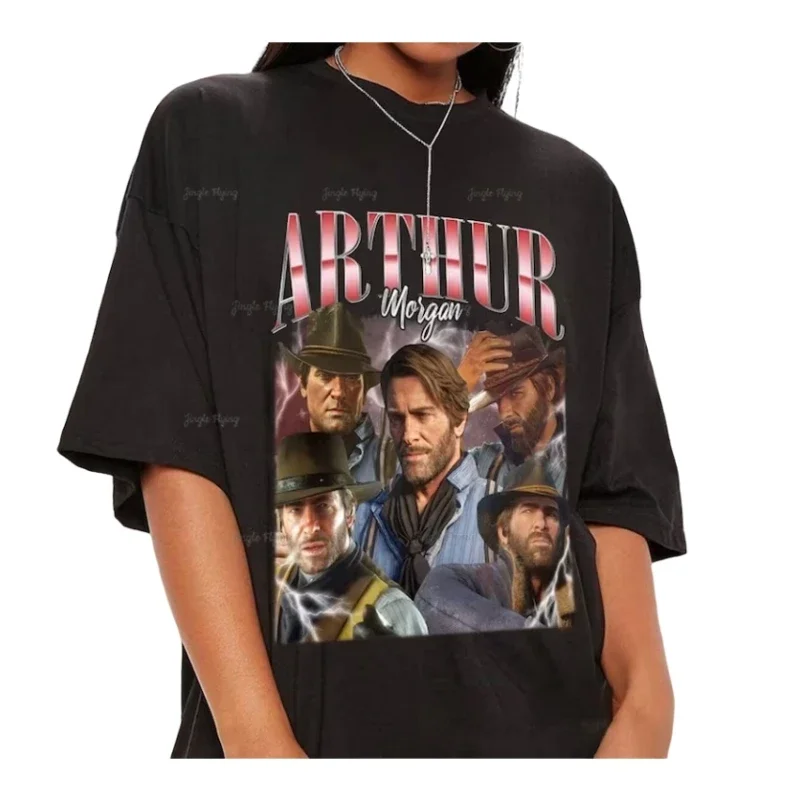 Arthur Morgan Red Dead Unisex Redemption 2 Shirt Rdr2 Video Gamer Gifts Gaming Cowboy T-Shirt