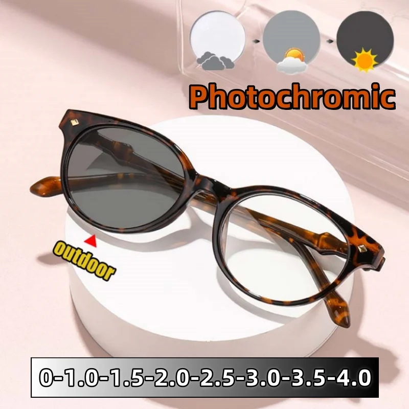 

Fresh and Sweet Round-framed Myopia Glasses Unisex Little Cat Eye Fashionable Versatile Anti Blue Light Eyeglasses 0 To -4.0