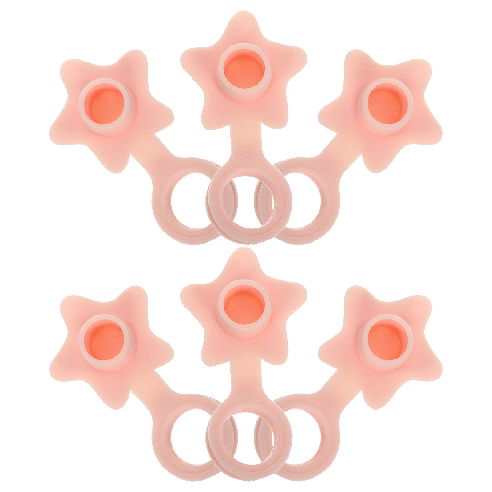 

6Pcs Star Shape Silicone Bathtub Stopper Baby Bath Tub Drain Plug Sink Stopper Drain Cover Kids Accessories Bath Dam