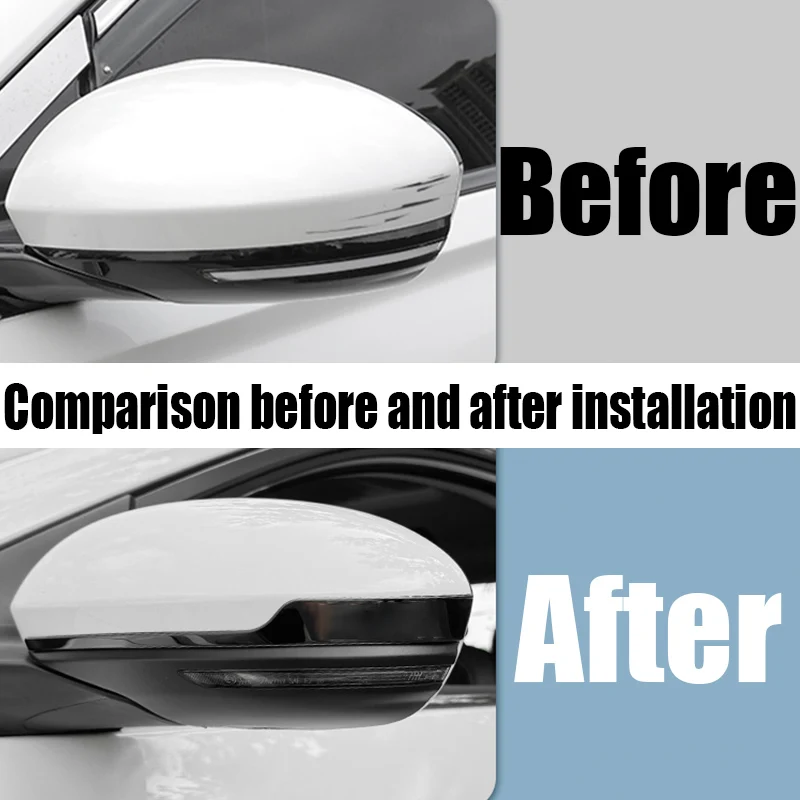 لنيسان سنترا سيلفي B18 2023 2024 2025 مرآة الرؤية الخلفية شريط زخرفي اكسسوارات حماية الديكور الخارجي للسيارة