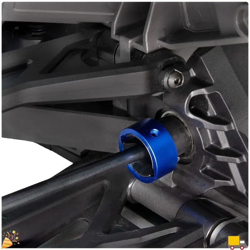Outdrive Cup Protect Ring Drive Cup Sleeves Set para TRAXXAS 1/6 4WD XRT 8S-78086-4 Traxxas Rc piezas de mejora plateadas