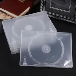 6 sztuk CD schowek przezroczyste pudełko na płytę DVD CD pakiet przenośny do kina domowego-pojedynczy dysk