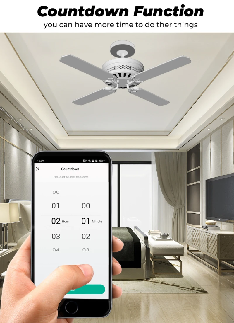 Tuya Wifi Mini fai da te Smart Fan interruttore di velocità ventilatore da soffitto Controller Smart Life APP telecomando controllo vocale funziona