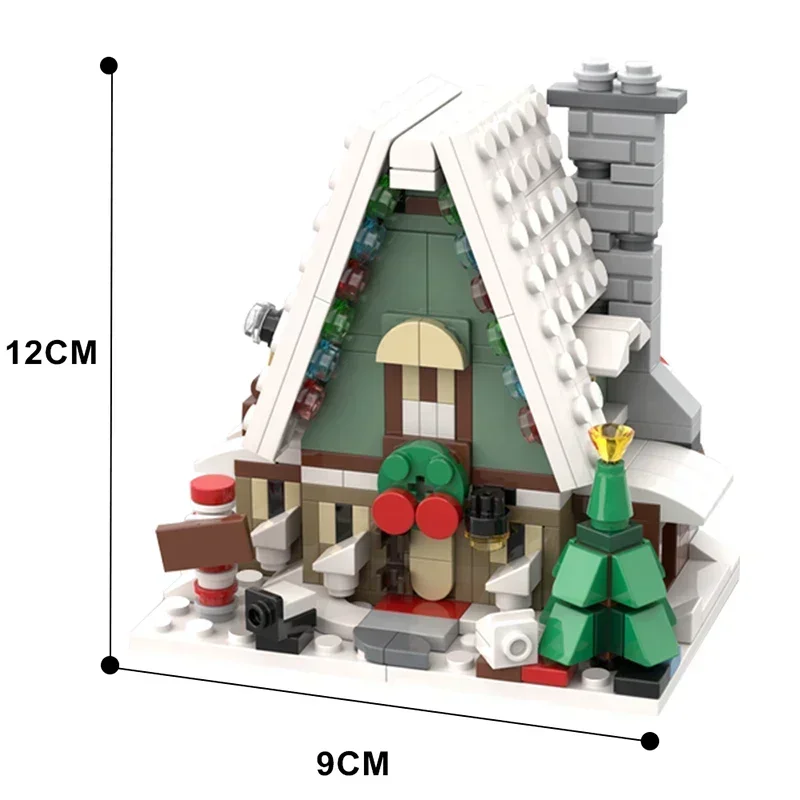 MOC Elf Club Housby Christromans 모델 빌딩 블록, 어린이 생일 선물 장난감, 빌딩 건설 완구