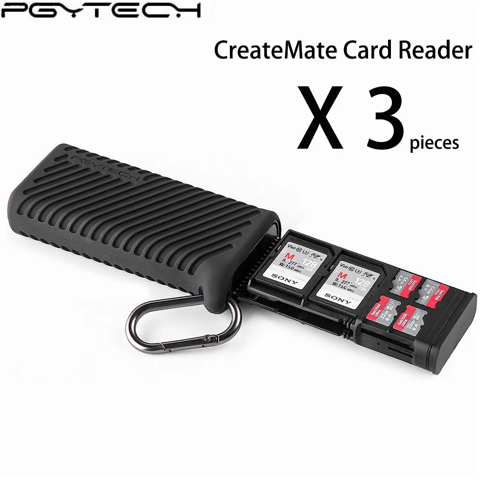 PGYTECH High-Speed Card Reader USB 3.1 Type-C for Cameras