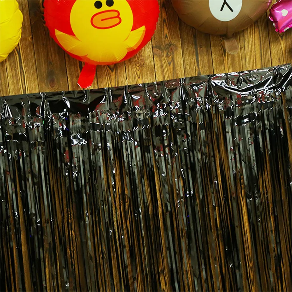 

3Pcs Thickened Tassel Table Skirt Party Birthday Festival Decoration Wedding Photo Backdrop Table Skirt