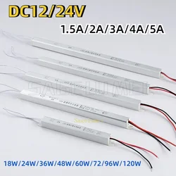 DC12/24V Ultra Thin LED Driver Power Supply 18/24/36/48/60/72W Lighting Transformers ACToDC for LED Strip Lamp Advertising Board
