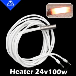 Mellow 3D Printer Rapid Heating 6*20MM 100W 24V Super Heater CartridgeFor 3D Printer For PT100 Dragon HOTEND Volcano MK8 MK9