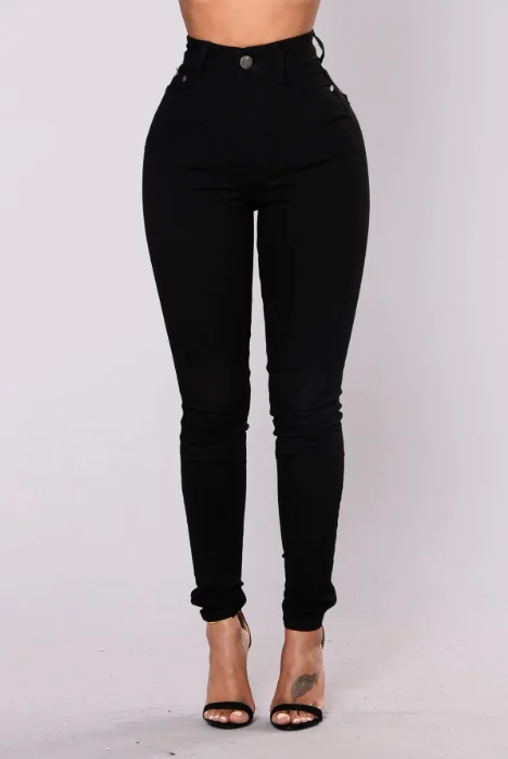 

Ultra High Waisted Elastic Hip Lifting Denim Pants Suitable for All Seasons for Women. High Waisted Slim Fit Jeans with Pockets