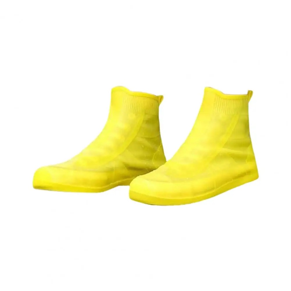 Rain Boots Cover Silicone Rain Boots Waterproof Shoe Cover Children Rainy Day Outdoor Rain Boots High Tube Thickened Non-slip