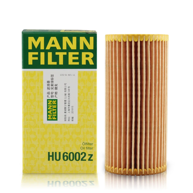 For VW Jetta IV Passat Tiguan Sharan Golf SKODA Octavia Superb SEAT Leon L06L115562A MANNFILTER HU6002z / HU6002zM Oil Filter