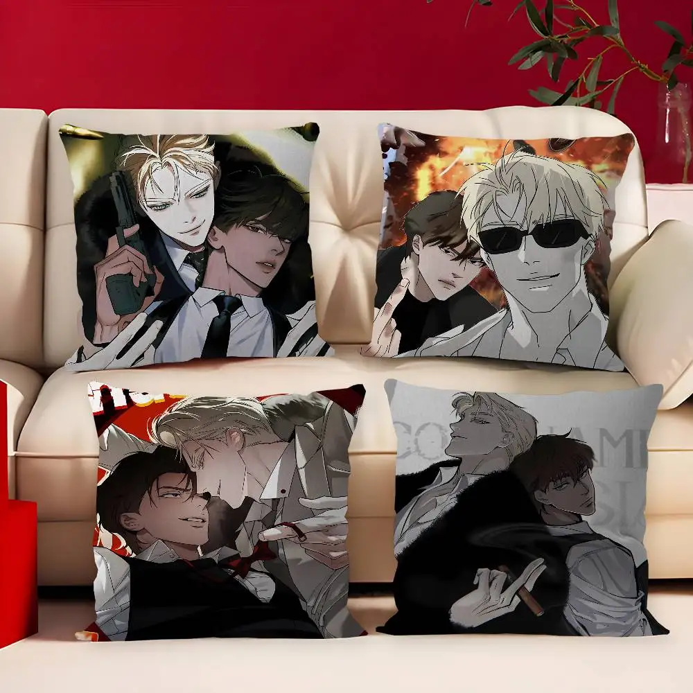 Cartoon Taekjoo KWON Zhenya Pillow Anime Pillow Sofa Bed Head Pillow Cover Cushion Cover 45x45 cm Fashion