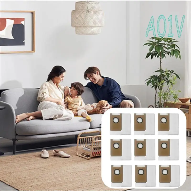 A01V-9 Pcs Dust Bags For Loorow AT800 Sweeper Accessories Built To Last And Work Well