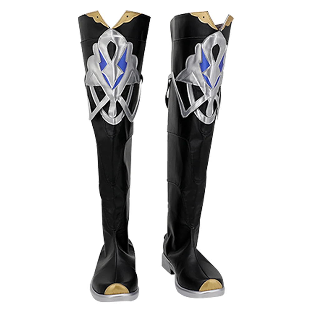 Genshin Impact Albedo Cosplay Shoes Boots For Men Adult Women Girls Halloween For Costumes Accessory Custom Made