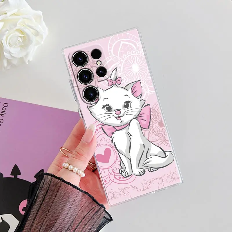 حافظة لهاتف سامسونج جالاكسي S24FE S25 S23 S21 Ultra S20 S24 FE S22 Plus Note 20 A35 A55 5G حافظة شفافة #5