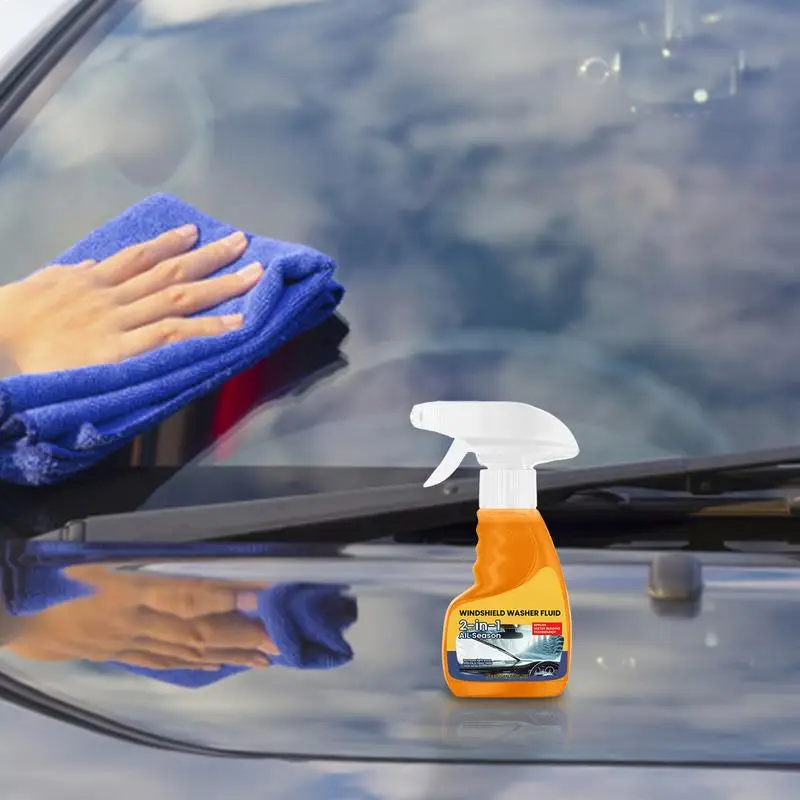 Car Windshield Washer Fluid 120ml Rainproof Automobile Glass Dirt Removal Car Window Cleaning Spray For Avoiding Scratches