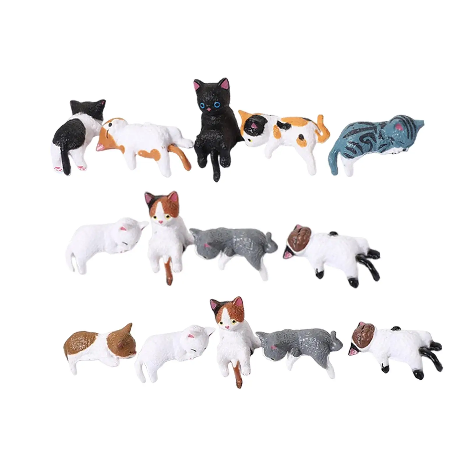 3D Handwerk Figur Computer Monitor Dekore Stühle TV Monitor Display Tisch Bücherregal Figur Kleine Katze Statue Figur Dekoration