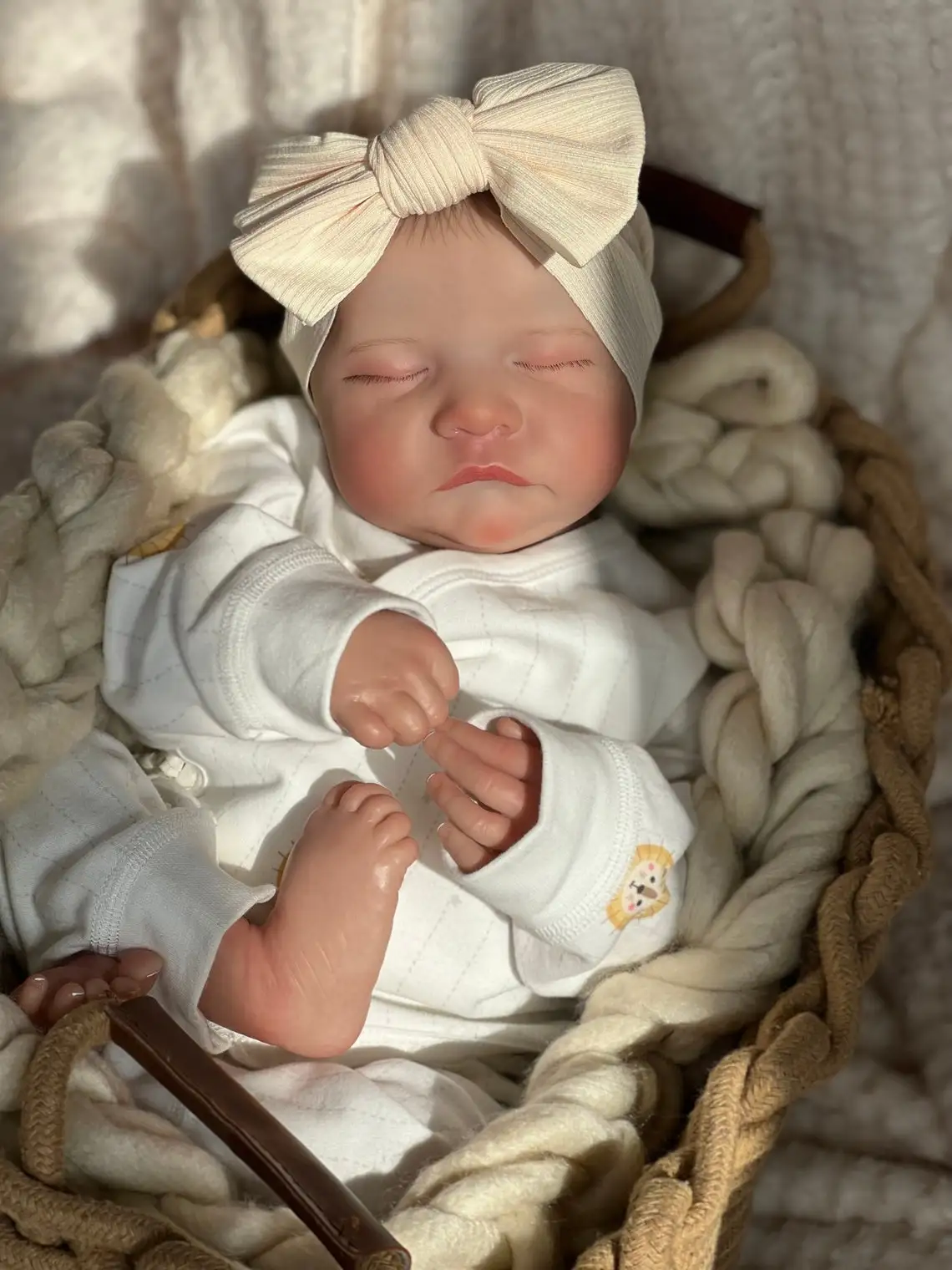 NPK 19 Inches Levi Reborn Baby Realistic Soft Body Alive Bebe Newborn Finished Hair-painted Doll Children Girls Gift Dolls