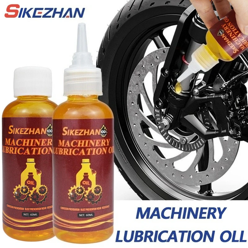 60ml Multi-Use Sewing Machine Lubricant Machine Gear Lubricating Oil Bicycle Sewing Oil for Door Hinge Sewing and Embroidery