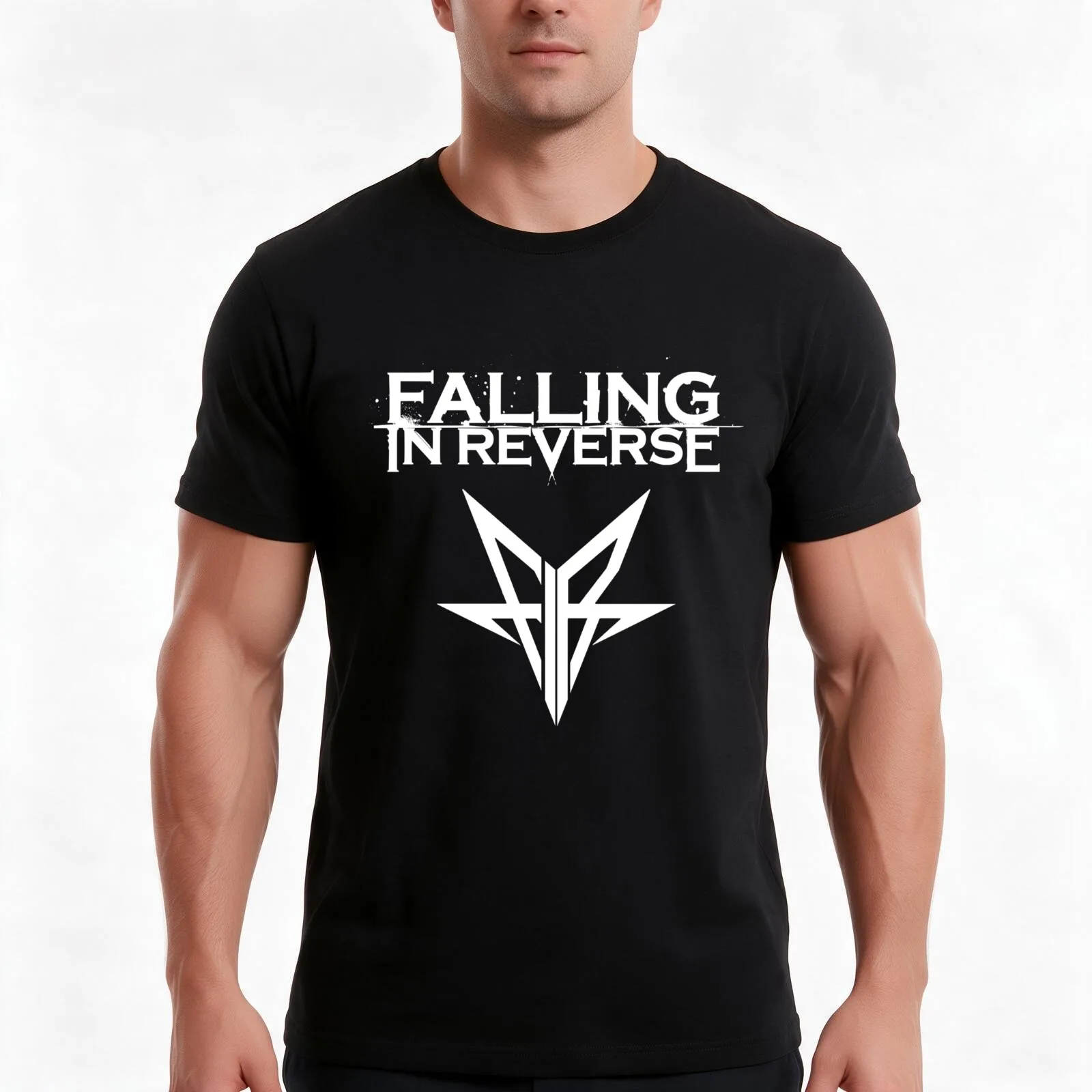 Falling in reverse T-Shirt Summer Casual Cotton Tee Oversized Streetwear Tops Vintage Graphic Print Loose Fit Short Sleeve