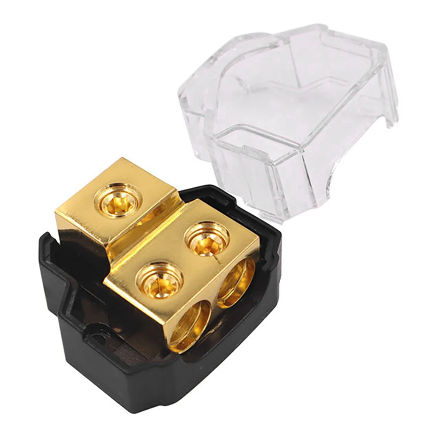 Strict 2X Audio Amplifier Power Distribution Block 1 In 2 Out Way Power Ground Distributor Blocks Car Amplifier Audio Splitter