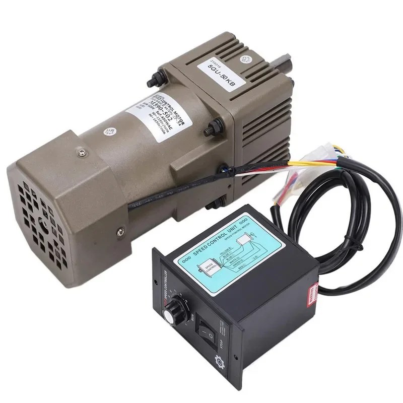 5RK90GU-CF 450-2.7RPM 220V 90W AC Reversible Gear Variable Speed Motor 1:3-1:500 5GU AC Gear Reducer Geared Motor + Governor