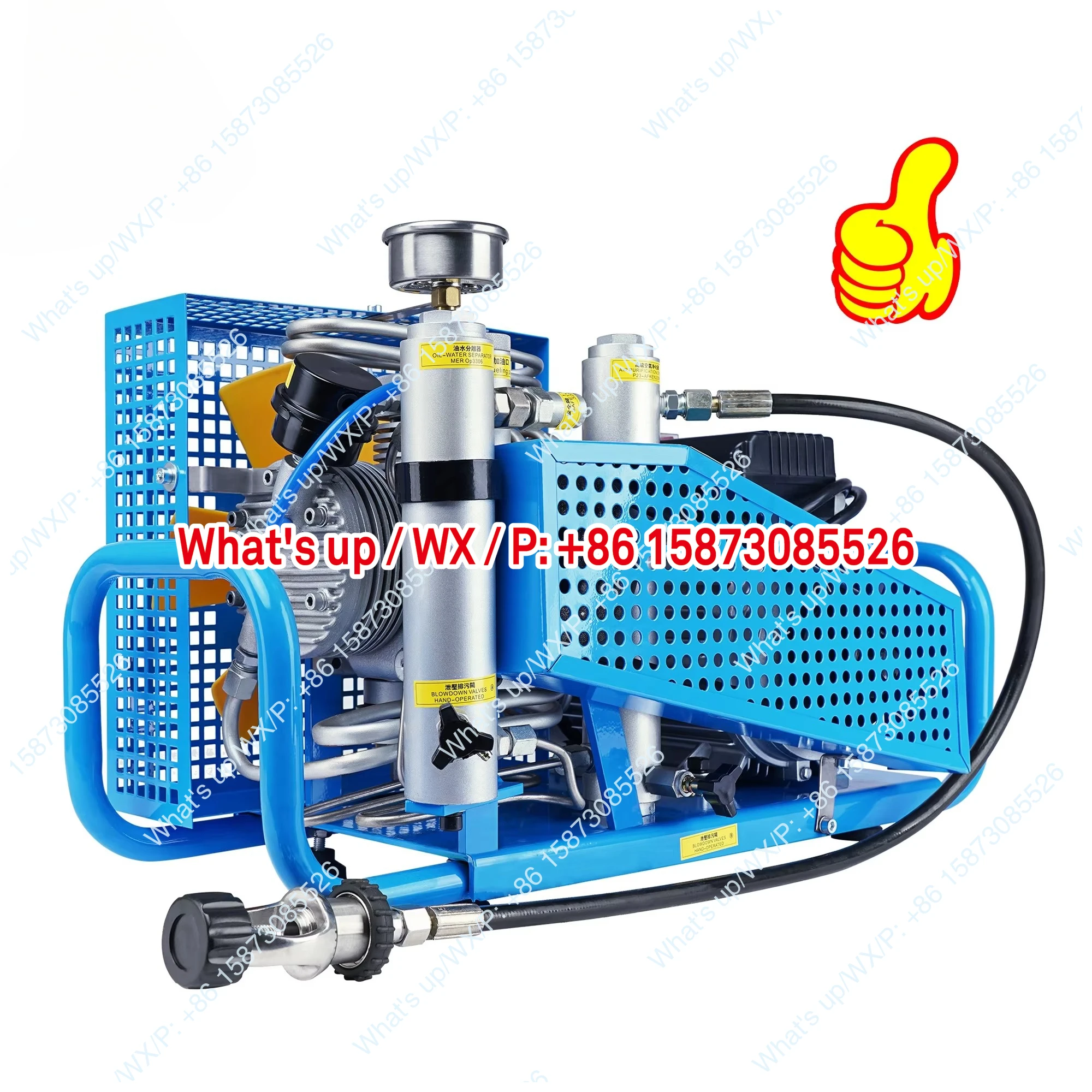 

Автоматическая остановка, сверхмощный четырехцилиндровый компрессор 100 л/мин, 4500 фунтов на квадратный дюйм, 300 бар, воздушный компрессор для дайвинга