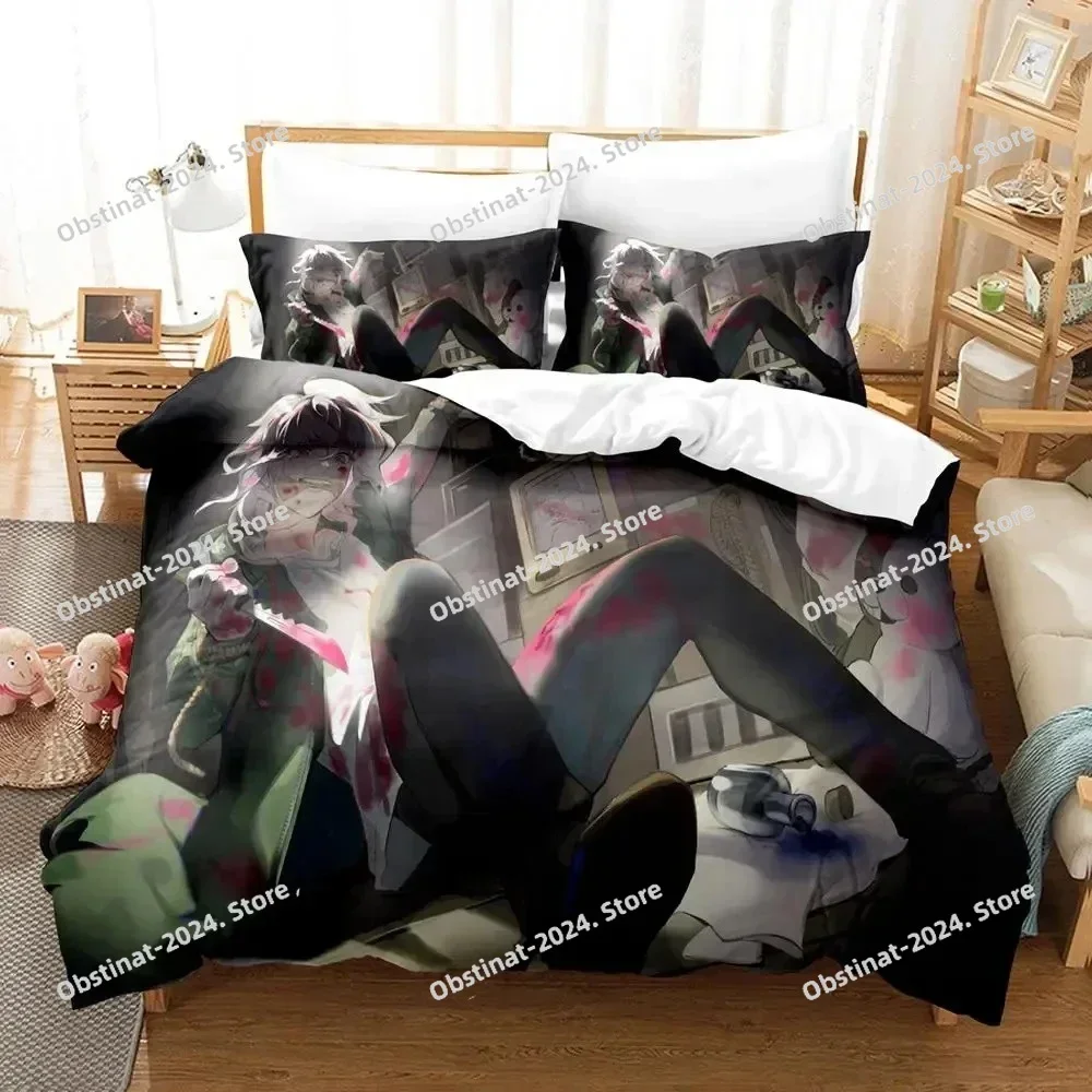 

Top Anime Danganronpa V3 Chiaki Nanami Bedding Set Printed single Comforter Duvet Cover Pillow Case 3 Pieces Set Kids Adult Size