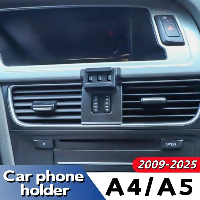 Suitable for 2009-2025 Audi A4, A5 Car Mobile Phone Holder Accessories, Quiet and Stable Mercedes Navigation Phone Holder, Audi A4/A5 Car Accessories