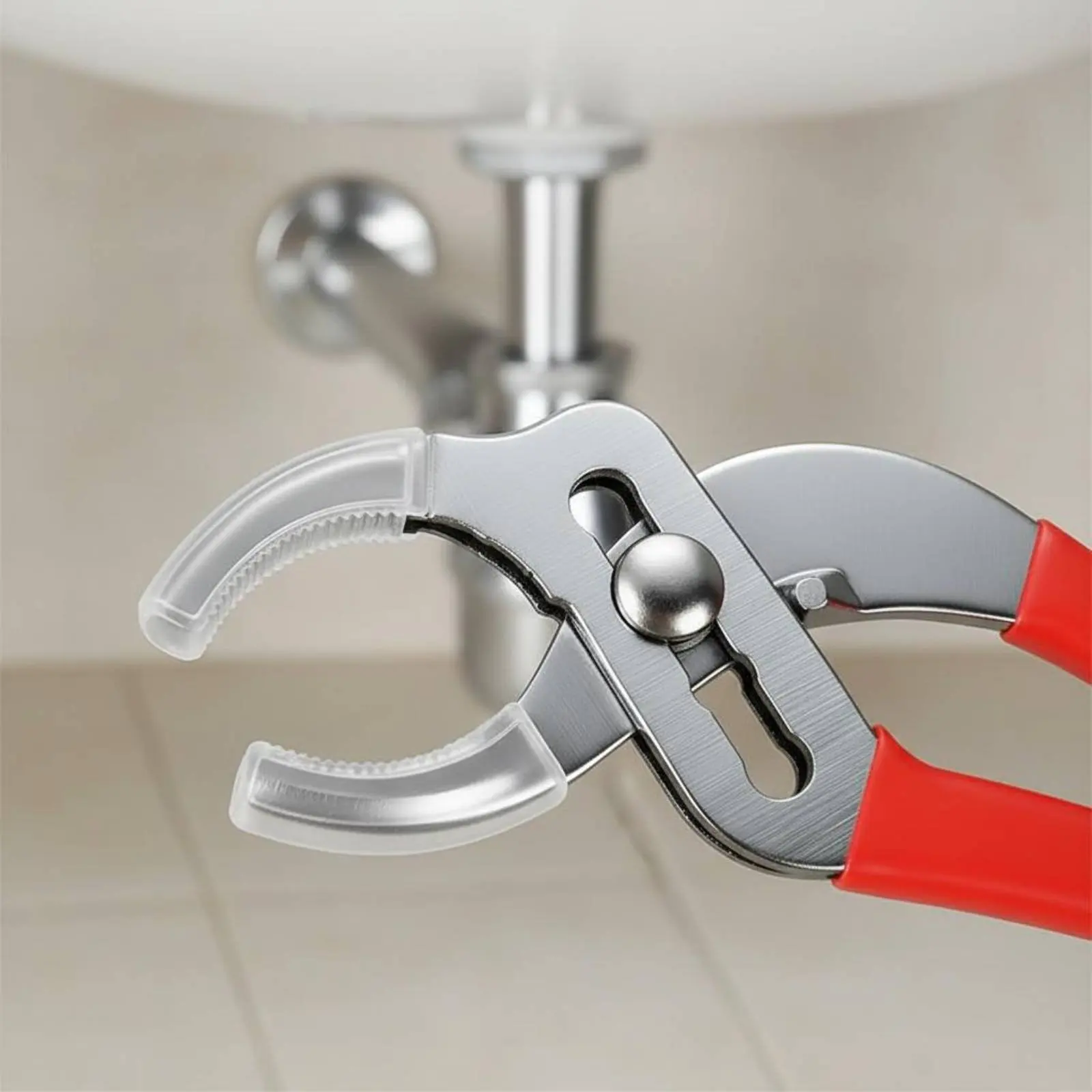 Faucet Installation Tool Complete Adjustable Bathroom Wrench Multifunctional Bathroom Wrench Ergonomic Grip for Home Repair