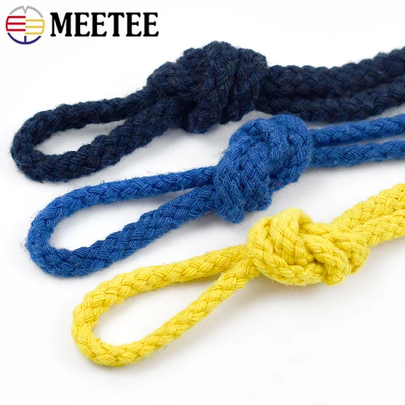 20Meter 5/7mm Fashion Cotton Cord Rope High Tenacity Twisted Ropes DIY Crafts Woven String Home Textile Craft Decor