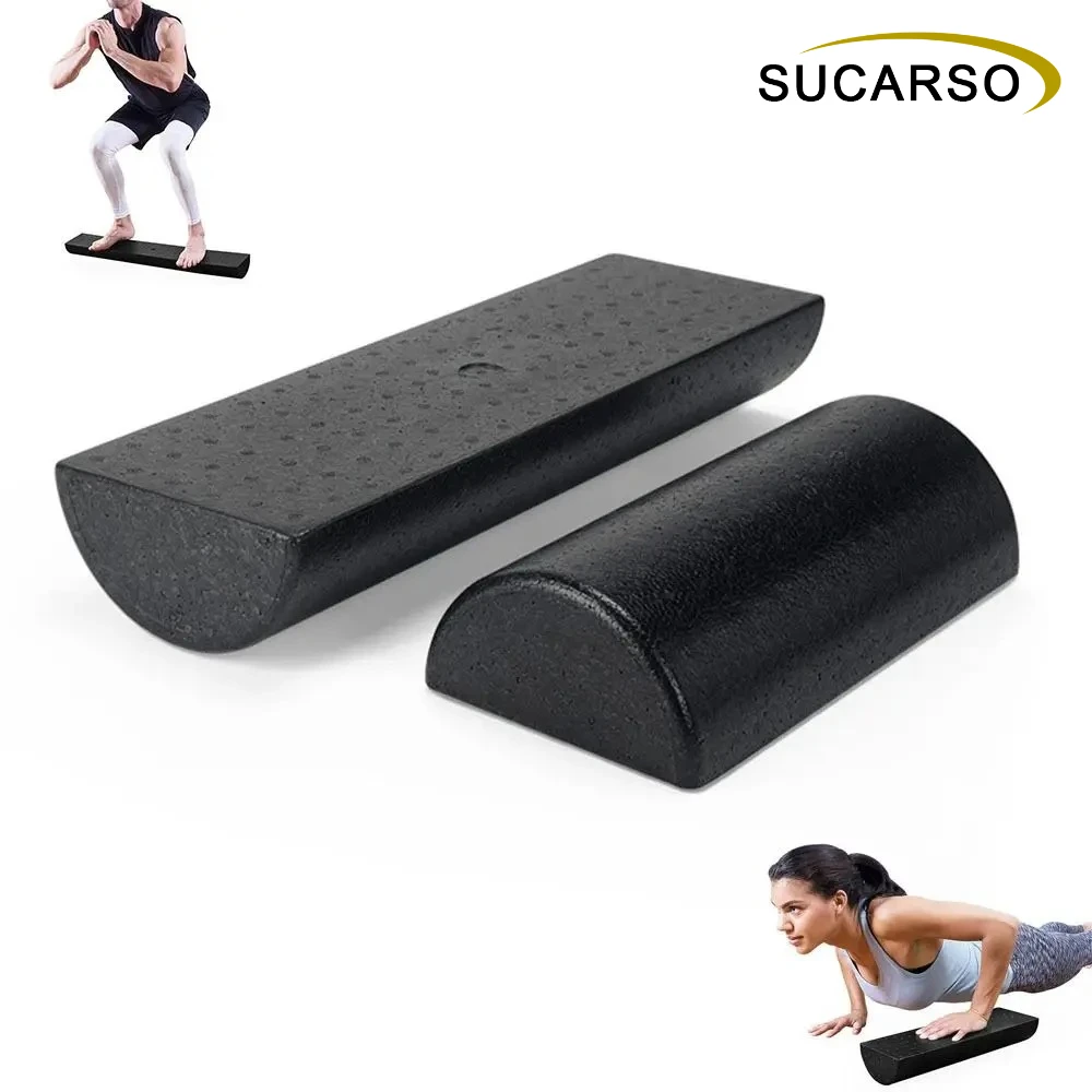 Rouleau de massage demi-rond en mousse EPP pour l'équilibre, portable, pour fitness, musculation et gymnastique, idéal pour la maison et la salle de sport