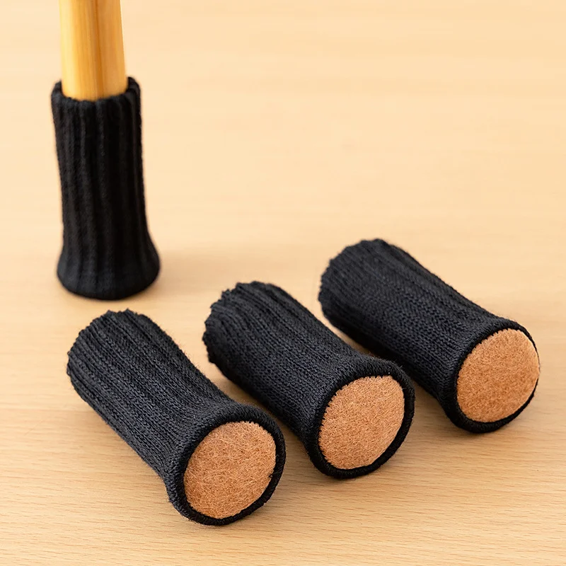 4/16 Stuks Stoelpoten Sokken Gebreide Meubels Voeten Vloerbeschermers Anti-slip Pads Stille Dikker Tafel stoel Been Sokken Covers