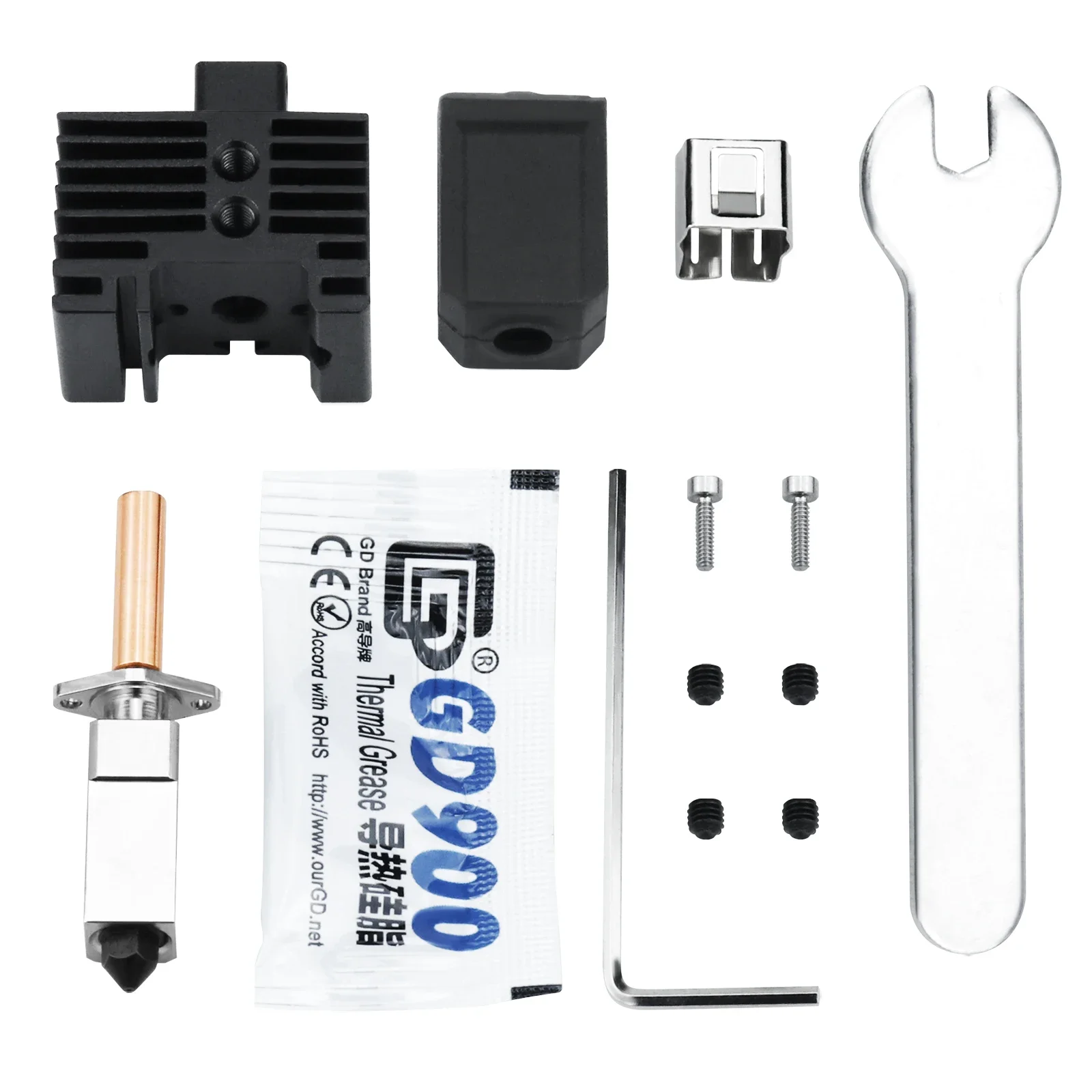 For Bambu Lab Hotend Upgrade 2.0 Version Bambulab Bi Metal Fit Bamboo Bambulabs X1 X1C P1P P1S Hot End P1P Thermistor