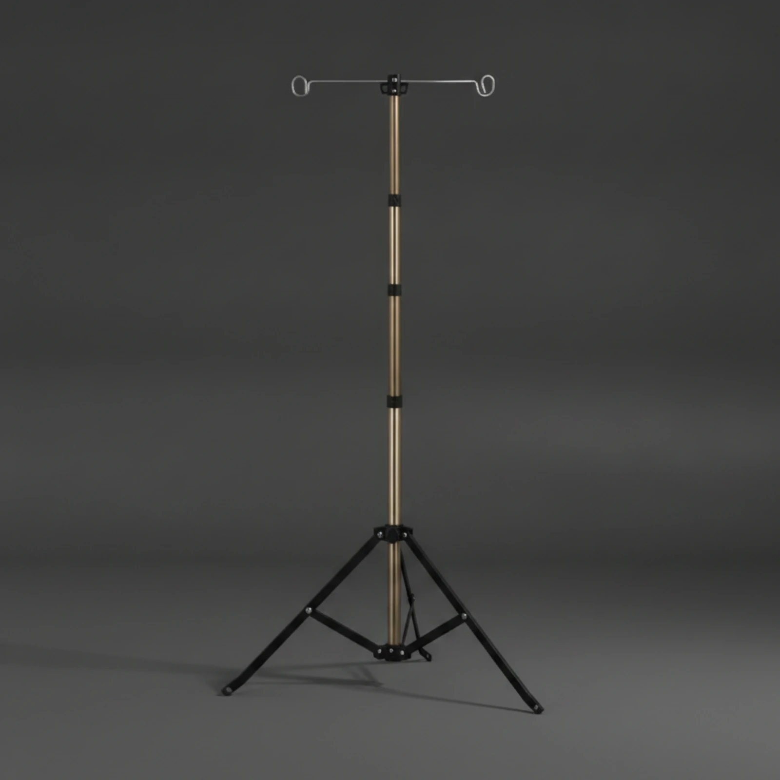 Tripod Stand with Hooks Portable Hanging Lamp Stand Pole Adjustable Hardware Lightweight for Campers, Camping - view 5